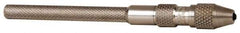 Starrett - 3-3/4" Long, 1.4mm Capacity, Double-End Spring-Action Pin Vise - 3-3/4" Long, 0.01" Min Capacity - A1 Tooling