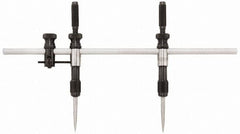 Starrett - 18 Inch Leg, Steel, Bright Chrome Finish, Trammels - 36 Inch Max Measurement, 900mm Max Measurement, Includes 20 Inch (500mm) Rigid Steel Beam, Pair of 3 Inch (75mm) Caliper Points - A1 Tooling