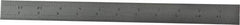 Starrett - 12" Long, 1/64, 1/32, 1/16, 1/8" Graduation, Flexible Steel Rule - 4R Graduation Style, 1" Wide, Silver, Satin Chrome Finish - A1 Tooling