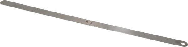 Starrett - 0.017 Inch Thick x 1/2 Inch Wide x 12 Inch Leaf Length, Parallel Feeler Gage - Tempered Steel - A1 Tooling