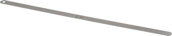 Starrett - 0.018 Inch Thick x 1/2 Inch Wide x 12 Inch Leaf Length, Parallel Feeler Gage - Tempered Steel - A1 Tooling