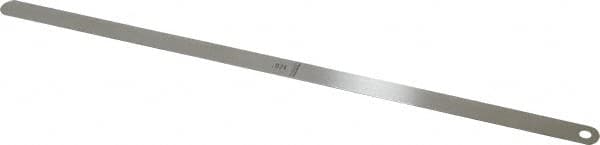 Starrett - 0.024 Inch Thick x 1/2 Inch Wide x 12 Inch Leaf Length, Parallel Feeler Gage - Tempered Steel - A1 Tooling