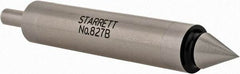 Starrett - 0.2" Head Diam, 1/2" Shank, Double End, Mechanical Edge Finder - Conical and Cylindrical Contact - A1 Tooling