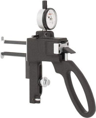 Starrett - 3/8 to 6 Inch Measurement Steel, Dial Indicator Groove Gage - 0.0005 Inch Graduation - A1 Tooling