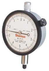 Starrett - 5" Range, 0-100 Dial Reading, 0.001" Graduation Dial Drop Indicator - 3-5/8" Dial, 0.1" Range per Revolution - A1 Tooling