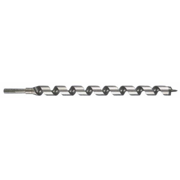 Lenox - 1-1/8", 7/16" Diam Hex Shank, 7-1/2" Overall Length with 4" Twist, Ship Auger Bit - A1 Tooling