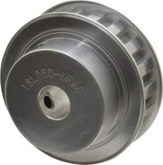 Power Drive - 18 Tooth, 1/2" Inside x 2.119" Outside Diam, Hub & Flange Timing Belt Pulley - 1/2" Belt Width, 2.149" Pitch Diam, 0.719" Face Width, Aluminum - A1 Tooling