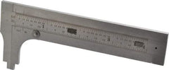 Starrett - 0 to 3-3/4" Stainless Steel Vernier Caliper - 1/64 & 1/32" Graduation, 1-3/8" Jaw Depth, 0.005" Accuracy, Includes Inside Diameter, Outside Diameter - A1 Tooling