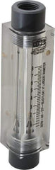 King - 1/2" FNPT Port Block Style, Inline Flowmeter - 125 Max psi, 8.2 SCFM, Acrylic - A1 Tooling