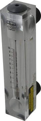 King - 1" M Port Block Style Panel Mount Flowmeter - 100 Max psi, 10 GPM, Acrylic - A1 Tooling