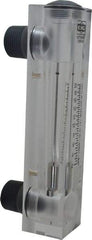 King - 1" M Port Block Style Panel Mount Flowmeter - 100 Max psi, 20 GPM, Acrylic - A1 Tooling