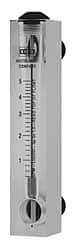 King - 1" M Port Block Style, Panel Mount Flowmeter - 125 Max psi, 62 SCFM, Acrylic - A1 Tooling