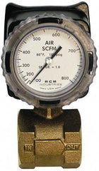 Made in USA - 2" NPT Port RCM Industries Flo-Gage Flowmeter - 180 Max psi, Bronze - A1 Tooling