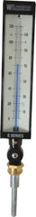 WGTC - 120°F, Industrial Thermometer without Thermowell - 3-1/2 Inch Stem Length, 1-1/4 to 18 Inch Thread - A1 Tooling