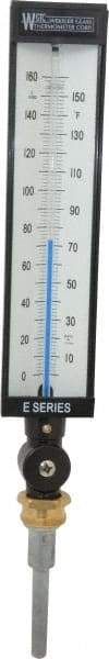 WGTC - 160°F, Industrial Thermometer without Thermowell - 3-1/2 Inch Stem Length, 1-1/4 to 18 Inch Thread - A1 Tooling