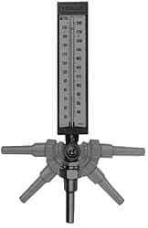 WGTC - 50 to 400°F, Industrial Thermometer with Standard Thermowell - 6 Inch Stem Length, 1-1/4 to 18 Inch Thread - A1 Tooling