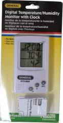 General - 5 to 122°F, 30 to 90% Humidity Range, Thermo-Hygrometer - A1 Tooling