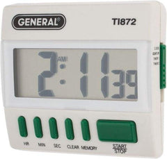 General - Big Digit Count Up and Down Timer - White - A1 Tooling