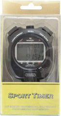 General - Large Display with 16 Memory Stop Watch - Black - A1 Tooling