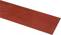 Made in USA - 4" Wide, 0.031" Thick, Silicone Rubber Foam Sheet - 30 Durometer, Orange-Red, -60 to 500°F, 650 psi Tensile Strength, Cut-to-Length - A1 Tooling