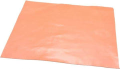 Made in USA - 12" Long, 12" Wide, 0.031" Thick, Silicone Rubber Foam Sheet - 30 Durometer, Orange-Red, -60 to 500°F, 650 psi Tensile Strength, Stock Length - A1 Tooling