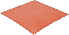 Made in USA - 12" Long, 12" Wide, 1/4" Thick, Silicone Rubber Foam Sheet - 30 Durometer, Orange-Red, -60 to 500°F, 650 psi Tensile Strength, Stock Length - A1 Tooling