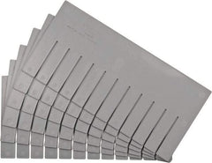 Quantum Storage - 16-1/2" Wide x 8" High, Gray Bin Divider - Use with DG92080 - A1 Tooling