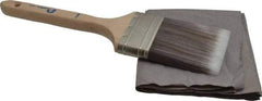 Premier Paint Roller - 3" Flat Synthetic Sash Brush - 3-1/4" Bristle Length, 9" Wood Handle - A1 Tooling