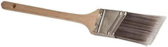 Premier Paint Roller - 1-1/2" Angled Synthetic Sash Brush - 2-1/4" Bristle Length, 8-3/4" Wood Rattail Handle - A1 Tooling