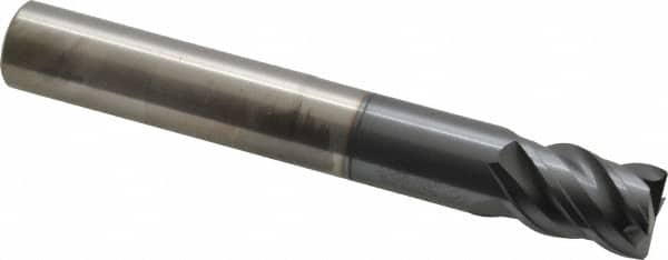 SGS - 5/8", 4 Flute, Single End, Solid Carbide, 0.04" Corner Radius End Mill - 4-1/2" OAL, Right Hand Flute, 3/4" LOC, Right Hand Cut, 2-1/4" Extended Reach - A1 Tooling