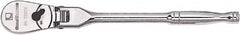 GearWrench - 1/4" Drive Pear Head Ratchet - Chrome Finish, 7" OAL, 72 Gear Teeth, Full Polished Handle, Flex Head - A1 Tooling