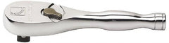 GearWrench - 3/8" Drive Pear Head Ratchet - Chrome Finish, 6-3/4" OAL, 60 Gear Teeth, Full Polished Handle, Flat Sealed Head - A1 Tooling