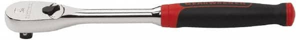 GearWrench - 1/2" Drive Pear Head Ratchet - Chrome Finish, 14" OAL, 60 Gear Teeth, Cushion Grip Handle, Flat Sealed Head - A1 Tooling