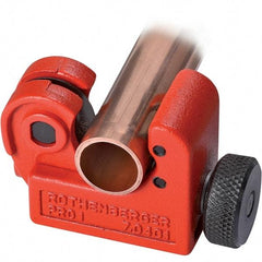 Rothenberger - 1/8" to 5/8" Pipe Capacity, Tube Cutter - Cuts Copper, 2" OAL - A1 Tooling