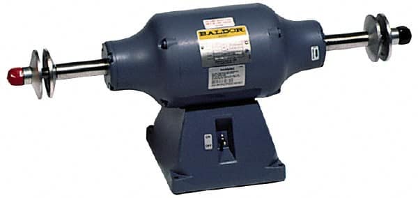 Baldor - 8" Wheel Diam x 1-1/4" Wheel Width, 3/4 hp Buffer - 3/4" Arbor Hole Diam, 1 Phase, 1,800 Max RPM, 115/230 Volts - A1 Tooling