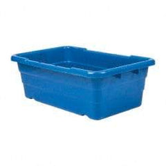 Quantum Storage - 100 Lb Load Capacity Blue Polypropylene Cross-Stack Container - Stacking, 25.1" Long x 16" Wide x 8-1/2" High - A1 Tooling