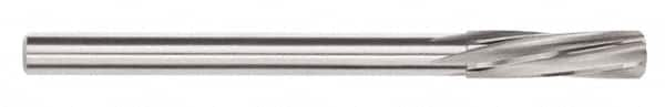 Magafor - 4.31mm Solid Carbide 6 Flute Chucking Reamer - Spiral Flute, 0.177" Straight Shank, 53/64" Flute Length, 3-5/32" OAL - A1 Tooling