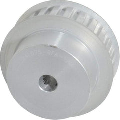 Power Drive - 24 Tooth, 1/2" Inside x 2.835" Outside Diam, Hub & Flange Timing Belt Pulley - 3/4" Belt Width, 2.865" Pitch Diam, 1" Face Width, Aluminum - A1 Tooling