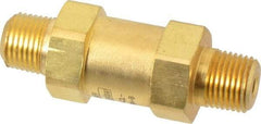 Parker - 1/8" Brass Check Valve - Inline, MNPT x MNPT, 3,000 WOG - A1 Tooling