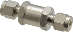 Parker - 1/4" Stainless Steel Check Valve - Inline, Comp x Comp, 6,000 WOG - A1 Tooling