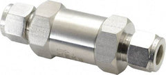 Parker - 1/2" Stainless Steel Check Valve - Inline, Comp x Comp, 6,000 WOG - A1 Tooling