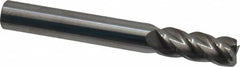 Accupro - 5/16", 4 Flute, Single End, Solid Carbide, 0.03" Corner Radius End Mill - 2-1/2" OAL, 40° Helix, Right Hand Flute, 3/4" LOC, Right Hand Cut - A1 Tooling