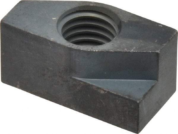 Gibraltar - 1/2-13 Blind Tapped Quarter Turn T Slot Nut - 5/8" Slot Width, 5/8 x 0.333" Base Width x Height, 1-1/4 x 5/8" OAL x Height - A1 Tooling