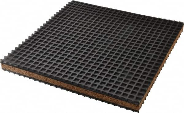 Mason Ind. - 12" Long x 12" Wide x 1" Thick, Neoprene ans Cork, Machinery Leveling Pad & Mat - A1 Tooling