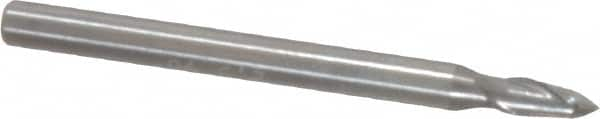 Magafor - 2.5mm Body Diam, 90°, 1-1/2" OAL, Solid Carbide Spotting Drill - A1 Tooling