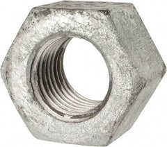 Value Collection - 1-1/4 - 7 UNC Steel Right Hand Heavy Hex Nut - 2" Across Flats, 1-7/32" High, Galvanized Finish - A1 Tooling