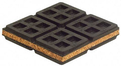 Mason Ind. - 18" Long x 18" Wide x 3/4" Thick, Rubber & Cork, Machinery Leveling Pad & Mat - A1 Tooling