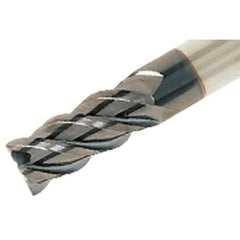 Iscar - 0.313", 3/4" LOC, 5/16" Shank Diam, 2-1/2" OAL, 4 Flute, Solid Carbide Square End Mill - Single End, TiAlN Finish, Spiral Flute, 45° Helix, Centercutting, Right Hand Cut, Right Hand Flute - A1 Tooling