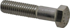 Value Collection - 7/16-14 UNC, 2" Length Under Head Hex Head Cap Screw - Partially Threaded, Grade 316 Stainless Steel, Uncoated, 5/8" Hex - A1 Tooling