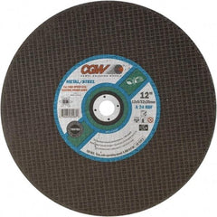 Camel Grinding Wheels - 14" 24 Grit Aluminum Oxide Cutoff Wheel - 5/32" Thick, 1" Arbor, 5,500 Max RPM - A1 Tooling